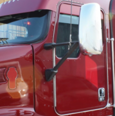 CHROME HEATED MIRROR ASSEMBLY FOR KENWORTH T600/T660/T800 - PASSENGER