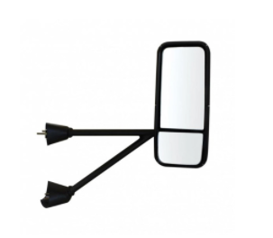 CHROME HEATED MIRROR ASSEMBLY FOR KENWORTH T600/T660/T800 - PASSENGER