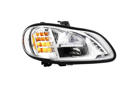 CHROME HIGH POWER FULL LED HEADLIGHT FOR 2003-2024 FREIGHTLINER M2-PASSENGER