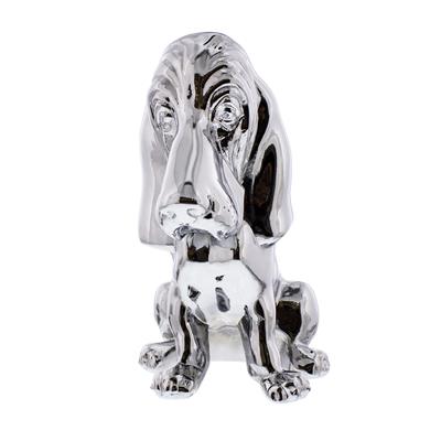 Chrome Hood Ornament - Basset Hound