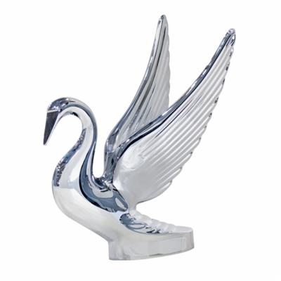 Chrome Hood Ornament - Swan