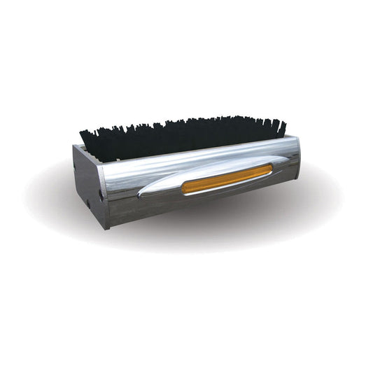 Chrome LED Boot Brush with Flat Line