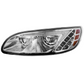 CHROME LED HEADLIGHT FOR PETERBILT 386 (2005-2015) & 387 (1999-2010) / 335 (2005 - 2010) - DRIVER