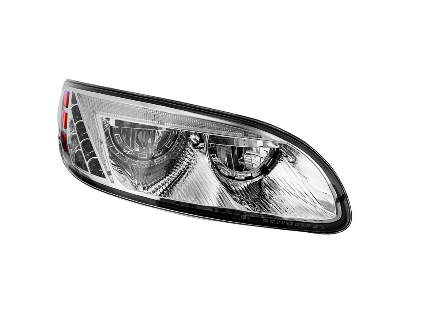 CHROME LED HEADLIGHT FOR PETERBILT 386 (2005-2015) & 387 (1999-2010) / 335 (2005 - 2010) - PASSENGER