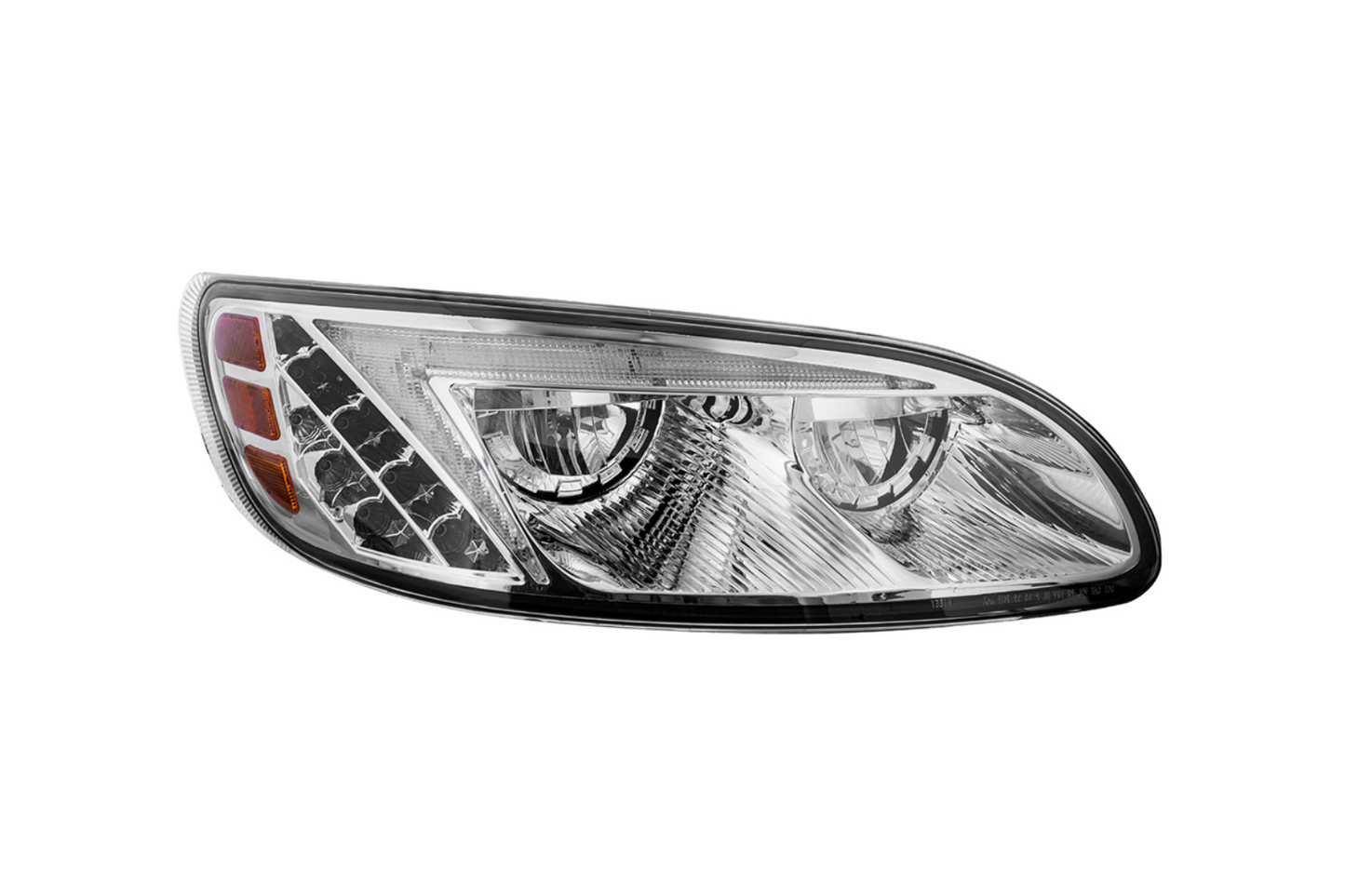 CHROME LED HEADLIGHT FOR PETERBILT 386 (2005-2015) & 387 (1999-2010) / 335 (2005 - 2010) - PASSENGER