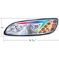CHROME LED HEADLIGHT WITH COLOR CHANGING POSITION LIGHT BAR FOR PETERBILT 386 (2005-2015) & 387 (1999-2010) / 335 (2005 - 2010) -  DRIVER (OFF ROAD USE ONLY)
