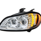 CHROME LED PROJECTION HEADLIGHT ASSEMBLY FOR 2003-2024 FREIGHTLINER M2- DRIVER