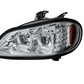 CHROME LED PROJECTION HEADLIGHT ASSEMBLY FOR 2003-2024 FREIGHTLINER M2- DRIVER