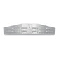 Chrome Louver Bottom Mud Flap Plate, W/O Steel, 5" x 24"