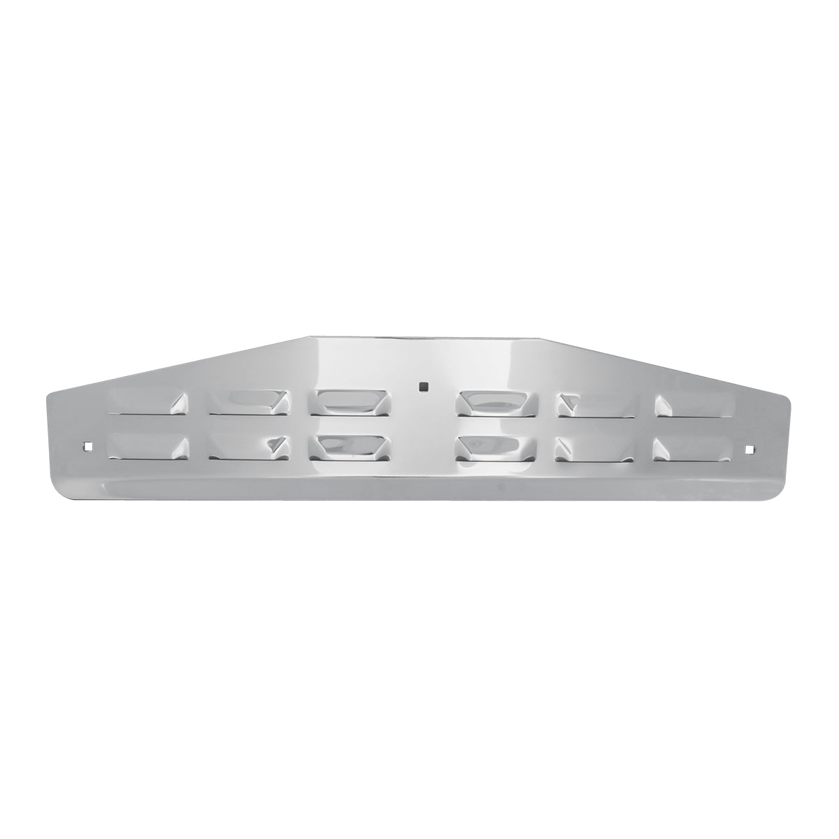 Chrome Louver Bottom Mud Flap Plate, W/O Steel, 5" x 24"