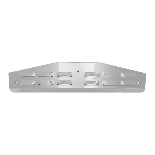 Chrome Louver Bottom Mud Flap Plate, W/O Steel, 5" x 24"