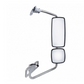 CHROME MIRROR ASSEMBLY FOR 2001-2020 FREIGHTLINER COLUMBIA - PASSENGER - HEATED