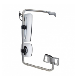 CHROME MIRROR ASSEMBLY FOR 2001-2020 FREIGHTLINER COLUMBIA - PASSENGER - HEATED