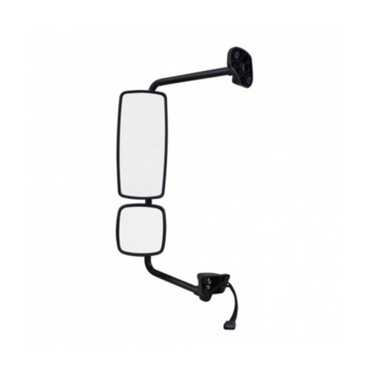 CHROME MIRROR ASSEMBLY WITH POWER ADJUST & HEATED FOR FREIGHTLINER M2 - DRIVER