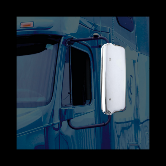 Chrome Mirror Cover For Freightliner Century (2005-2010) & Columbia (2005-2020) - Driver