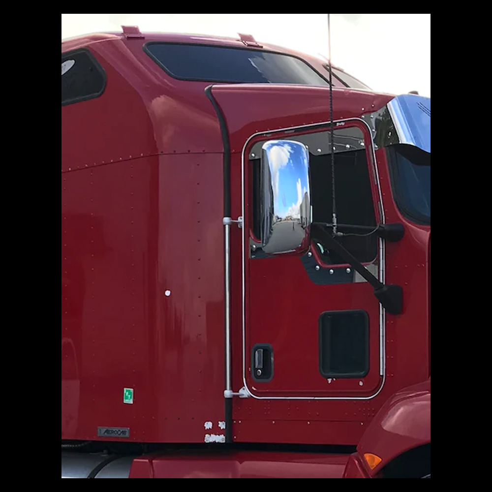 Chrome Mirror Cover For Kenworth T170, T370, T600, T660, T800 Trucks. Passenger Side (Rh)