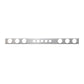Chrome One Piece Rear Light Bar with 4'' (6) & 2'' (5) Round Lights