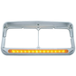 14 Led Dual Headlight Bezel W/ Visor - Amber Led/amber Lens Lighting & Accessories
