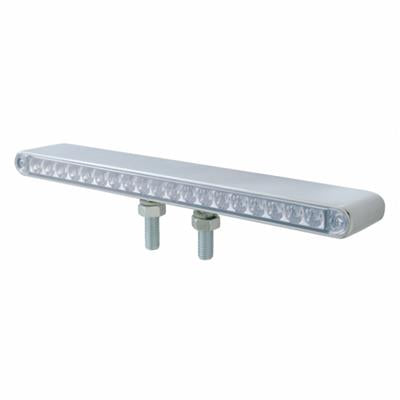 Chrome Plastic 19 Amber/Red Led 12" Double Face Reflector Light Bar