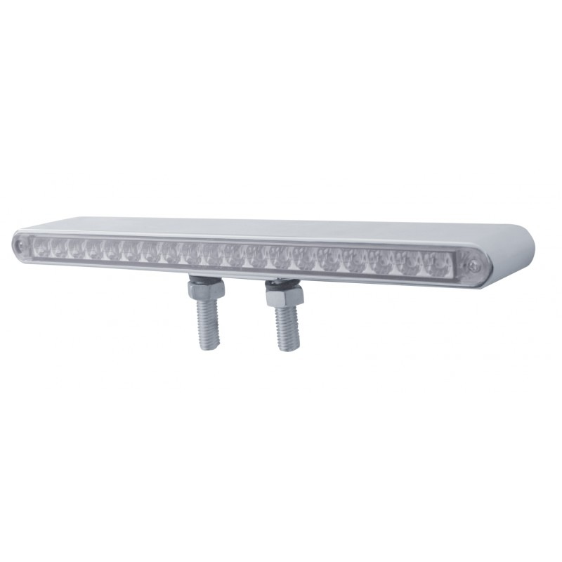19 Led Reflector Double Face Light Bar - Amber & Red Led/clear Lens Lighting Accessories