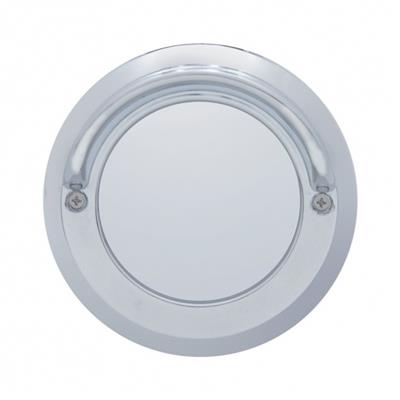 Chrome Plastic 2" Mirror Bezel W/ Visor