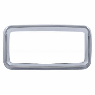 Chrome Plastic 2006 + Peterbilt Center Dash Instrument Bezel W/ Visor