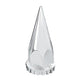 Chrome Plastic 33 Mm Thread-On Spike Lug Nut Cover