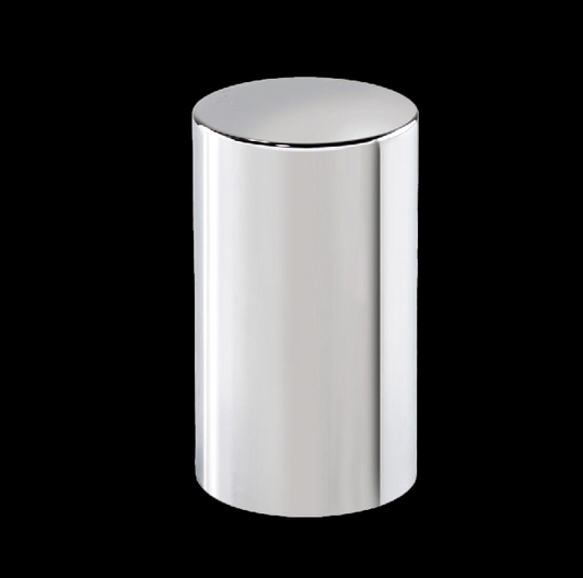 Chrome Plastic 33mm Push-On Cylinder Nut Covers