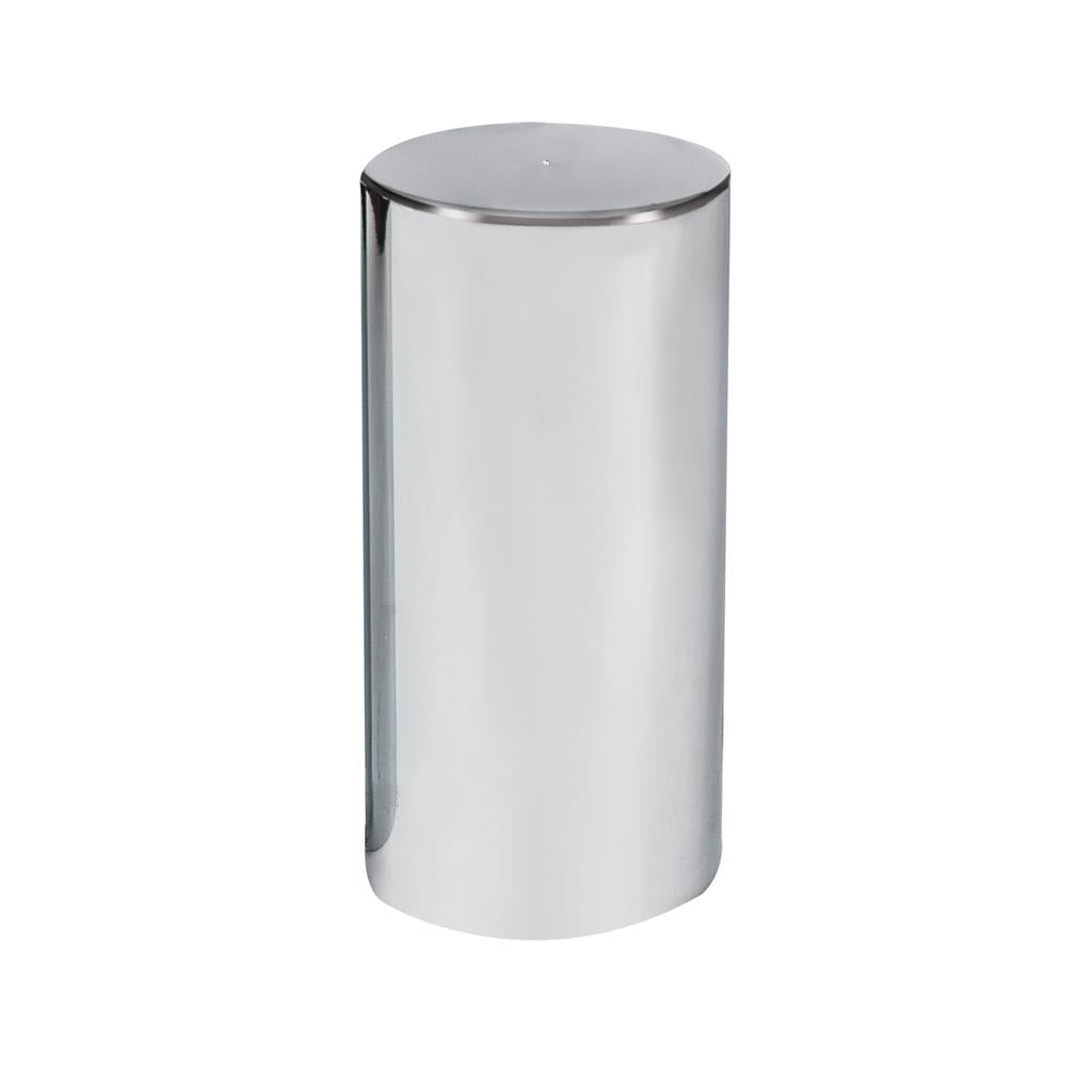 Chrome Plastic 33Mm X 4 1/4" Thread-On Cylinder Nut Cover