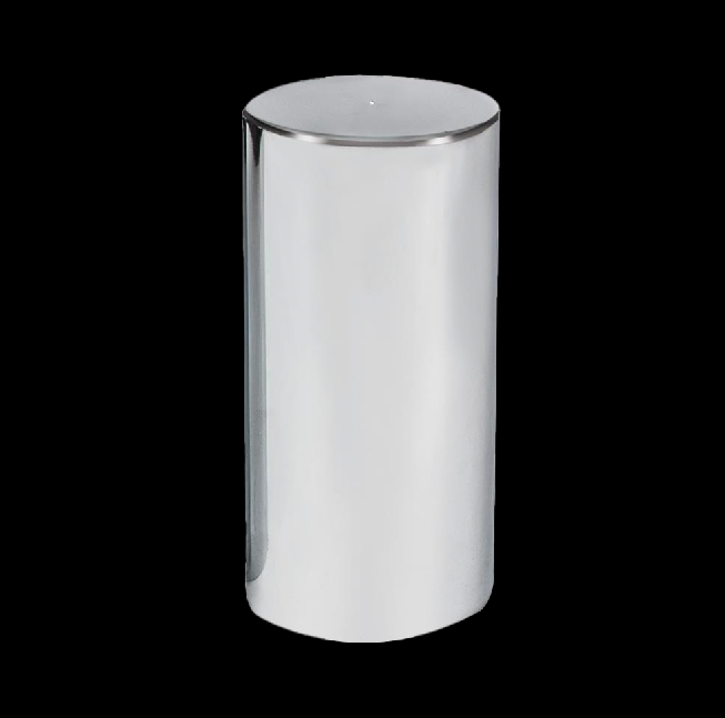 Chrome Plastic 33Mm X 4 1/4" Thread-On Cylinder Nut Cover