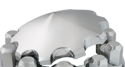 Chrome Plastic ABS Front or Rear Axle Cover (Pointed)