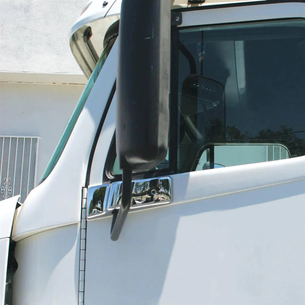 Chrome Plastic Bottom Mirror Post Cover For 1996-2010 Freightliner Century