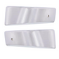 Chrome Plastic Bottom Mirror Post Covers For 1996-2010 Freightliner (Pair)