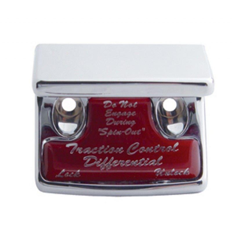 Traction Control Differential Switch Guard - Red Sticker Cab Interior