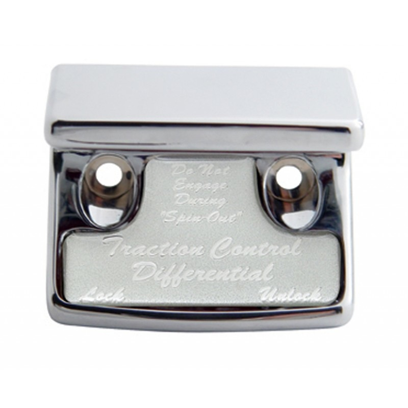 Traction Control Differential Switch Guard - Silver Sticker - Cab Interior