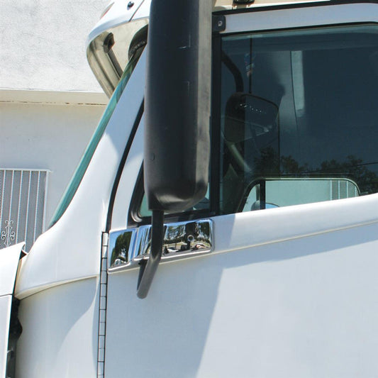 Chrome Plastic Freightliner Mirror Post Cover - Passenger Side