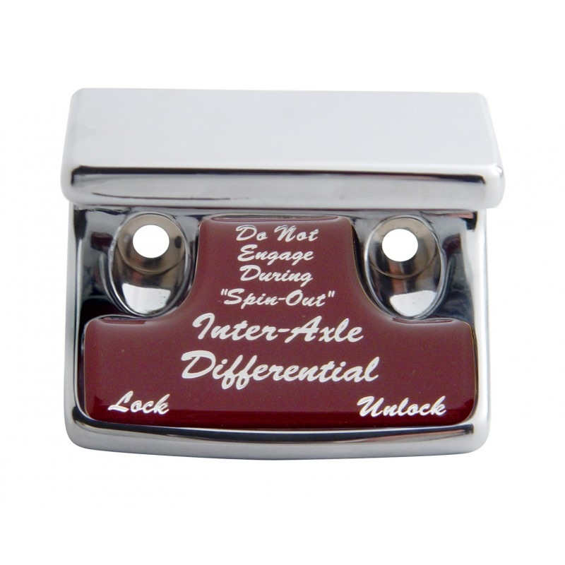 Axle Differential Switch Guard - Red Sticker Cab Interior