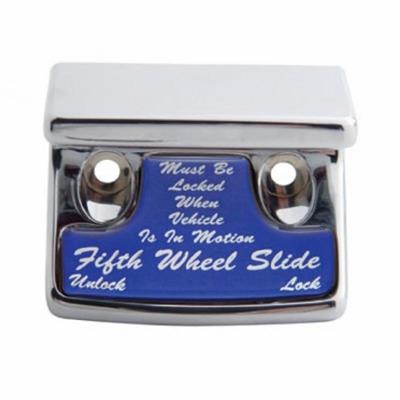 Chrome Plastic Freightliner Switch Guard W/ Glossy Fifth Wheel Sticker