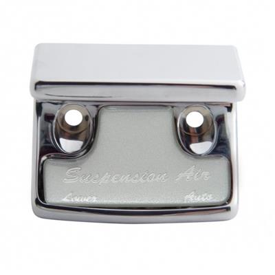 Chrome Plastic Freightliner Switch Guard W/ Glossy Suspension Air