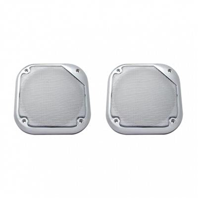 Chrome Plastic Kenworth 5 1/2" Square Speaker Cover