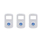 Chrome Plastic Kenworth/Peterbilt Rocker Switch Cover W/ Blue Diamond