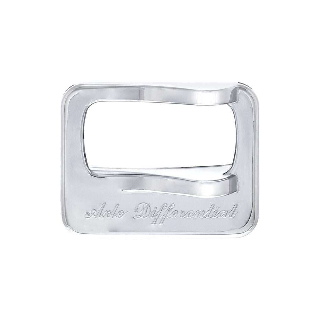 Chrome Plastic Peterbilt Rocker Switch Cover - "Axle Differential" Molded Script