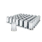 Chrome Plastic Pointed Nut Covers With Flange 33mm X 3-3/16" - Push-On