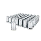 Chrome Plastic Pointed Nut Covers With Flange 33mm X 3-3/16" - Push-On