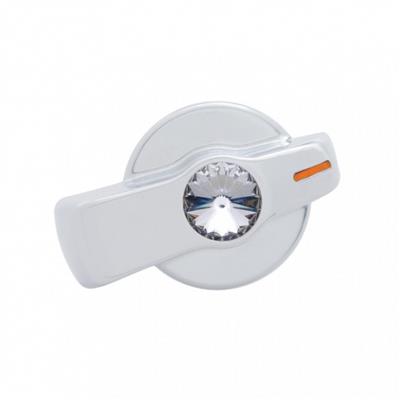 Chrome Plastic "Signature" Freightliner Century A/C Knob W/ Diamond