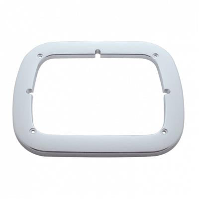 Chrome Plastic Single Rectangular 5" x 7" Headlight Bezel