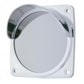 Chrome Plastic Square Mirror 2" Light Bezel W/ Visor