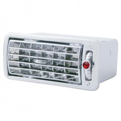 Chrome Plastic Volvo A/C Vent W/ Diamond - Red