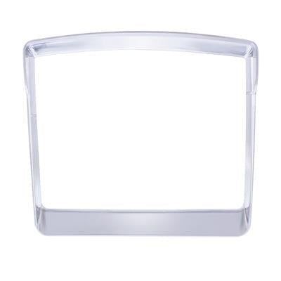 Chrome plate 06 + Kenworth Speed/Tachometer Panel Trim W/Visor