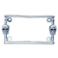 Chrome Designer Motorcycle License Frame - Skull - Cab Interior